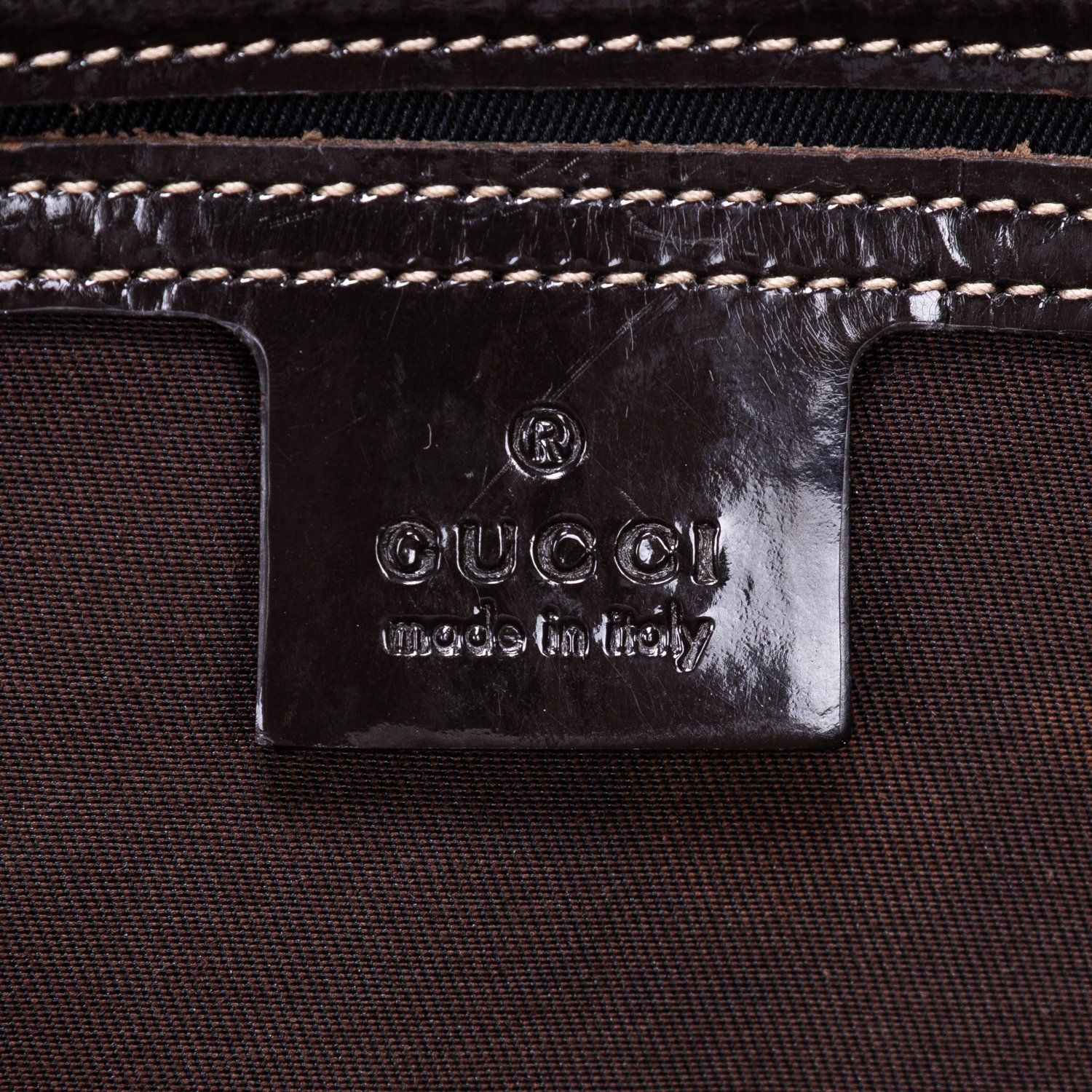 グッチボストンベージュ ダークブラウンスプリームPVCキャンバスA