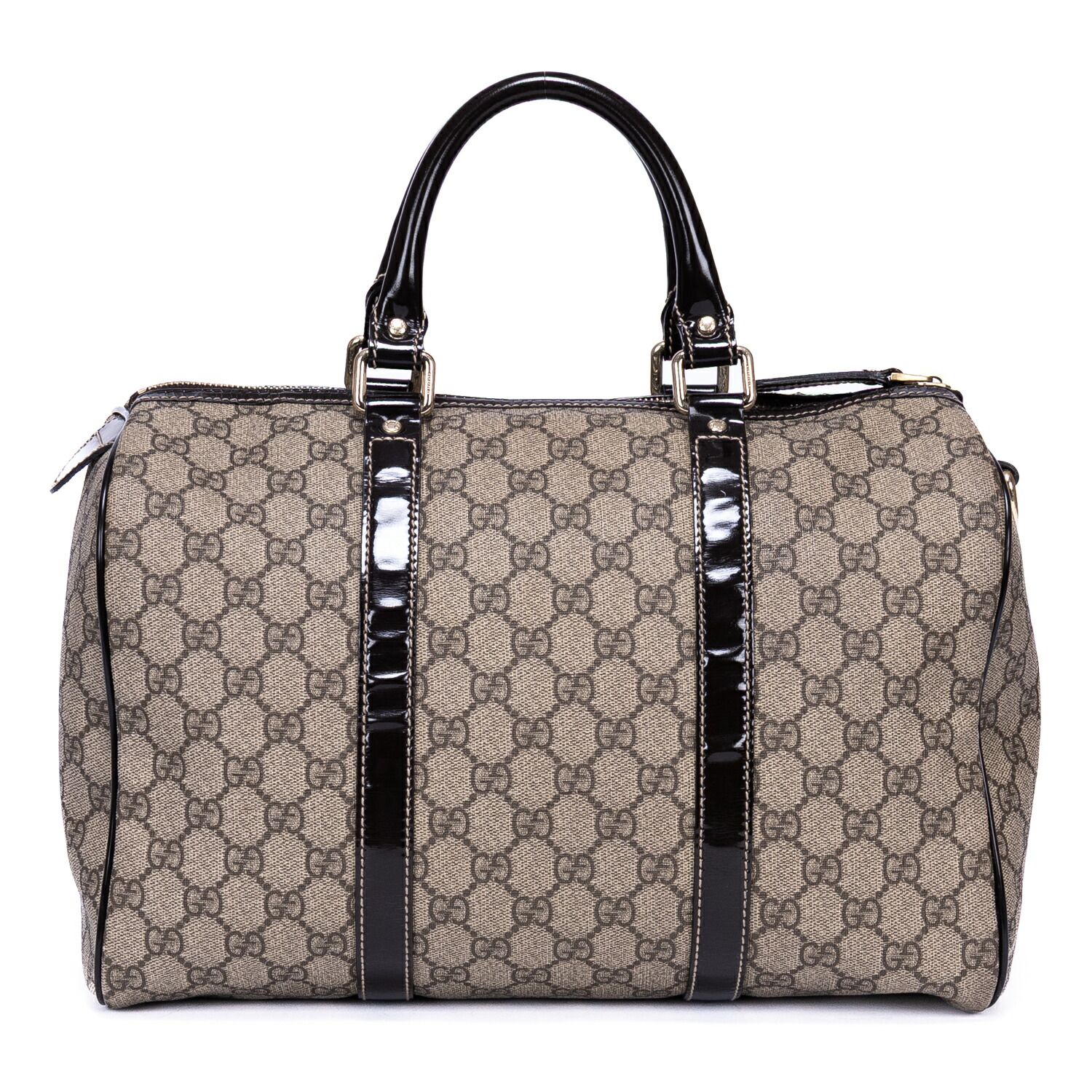  GUCCI グッチボストンベージュ ダークブラウンスプリームPVCキャンバスA その他 バッグ