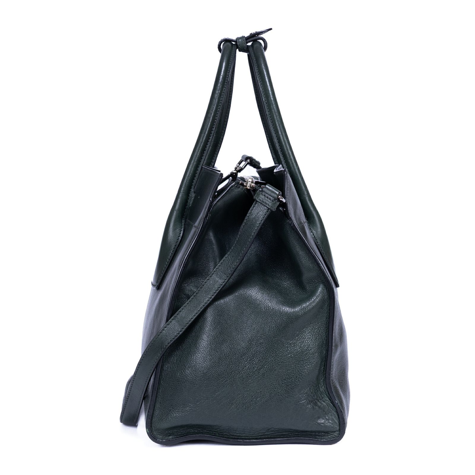 プラダグラセ トートダークグリーンペブルドレザーA