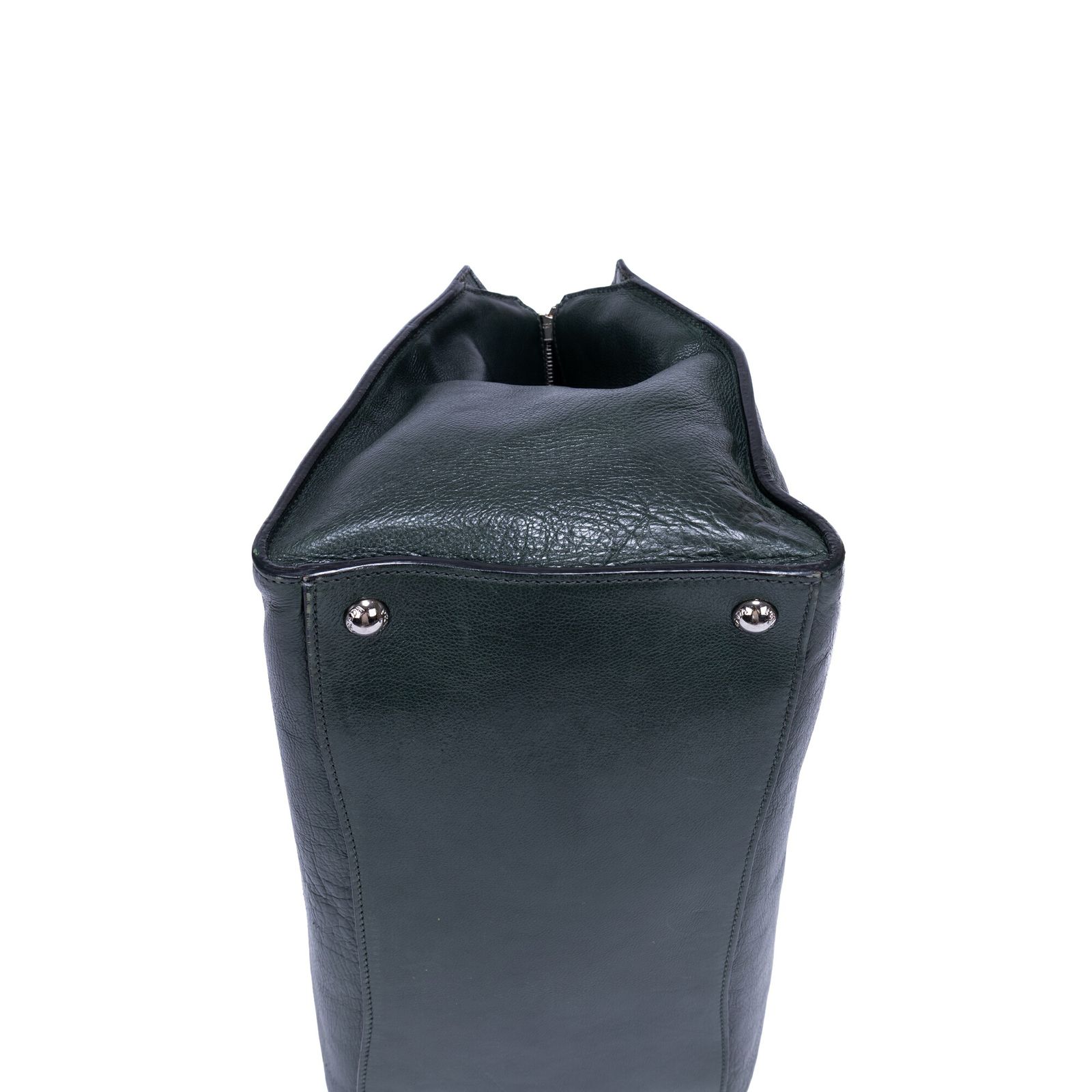 プラダグラセ トートダークグリーンペブルドレザーA