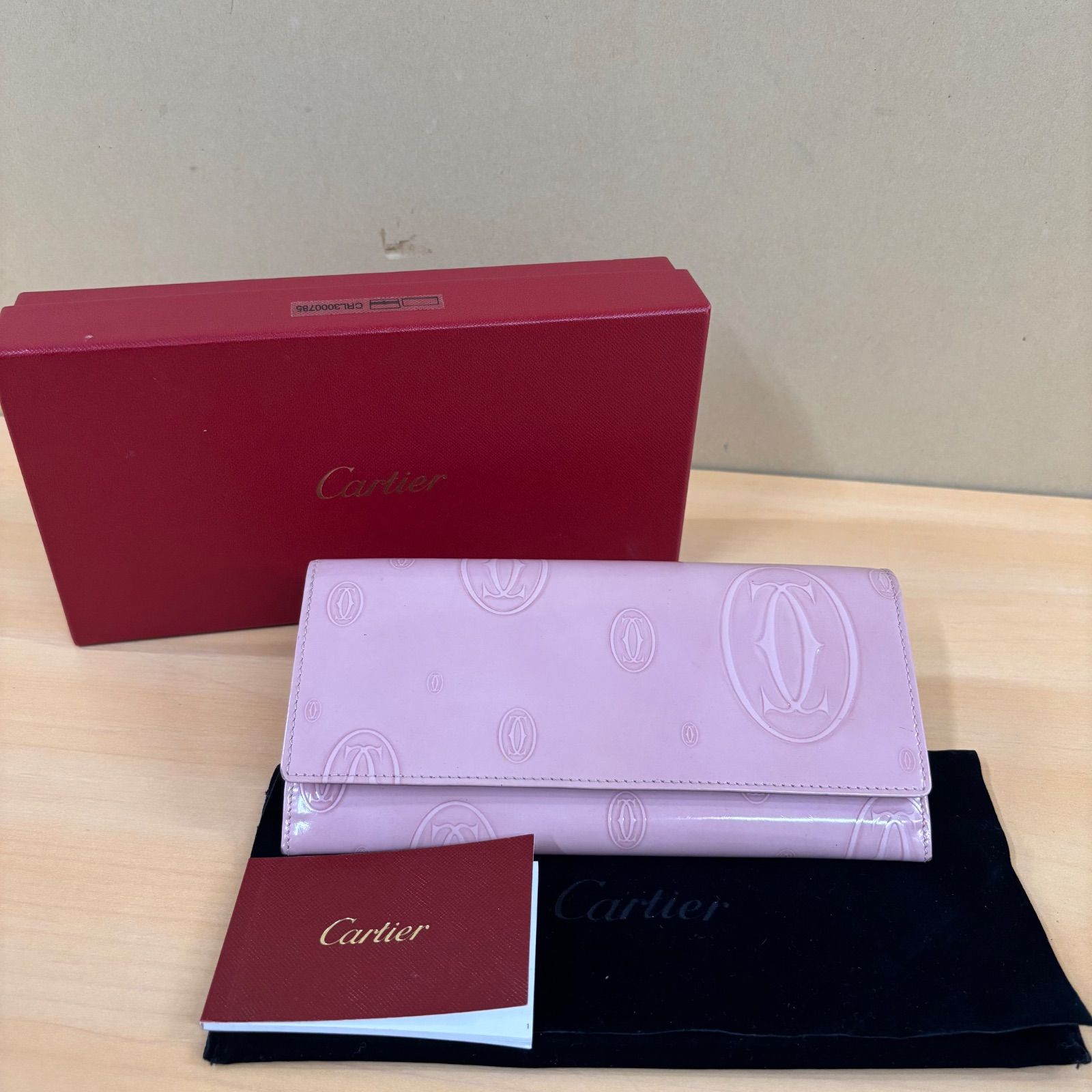 ☆Cartier カルティエ 長財布 財布 レディース ピンク エナメル - メルカリ