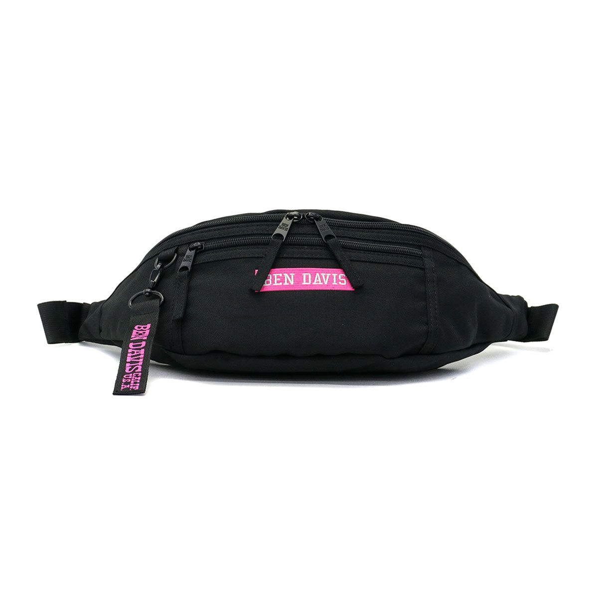 ベンデイビス ウエストバッグ BEN DAVIS ボディバッグ BOX WAIST BAG L 斜めがけ メンズ レディース BDW-9274 BLACKxPINK