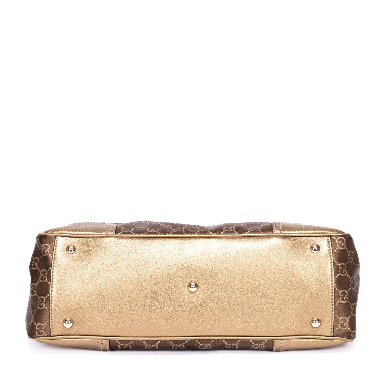  GUCCI グッチプリンシー ボストン ルレックスダークブラウン 金GGグリッター ナイロンA その他 バッグ