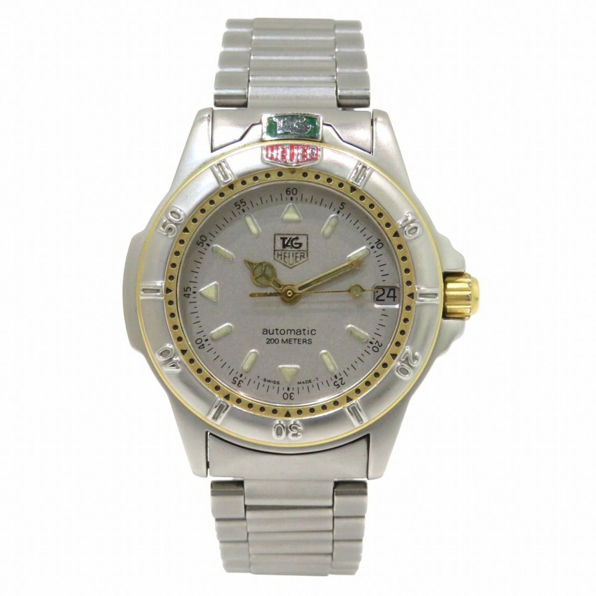 タグホイヤー TAG HEUER 4000 エクスクルーシブ 腕時計 総重量約105 g SS 自動巻き シルバー文字盤 695.713 KA ボーイズ