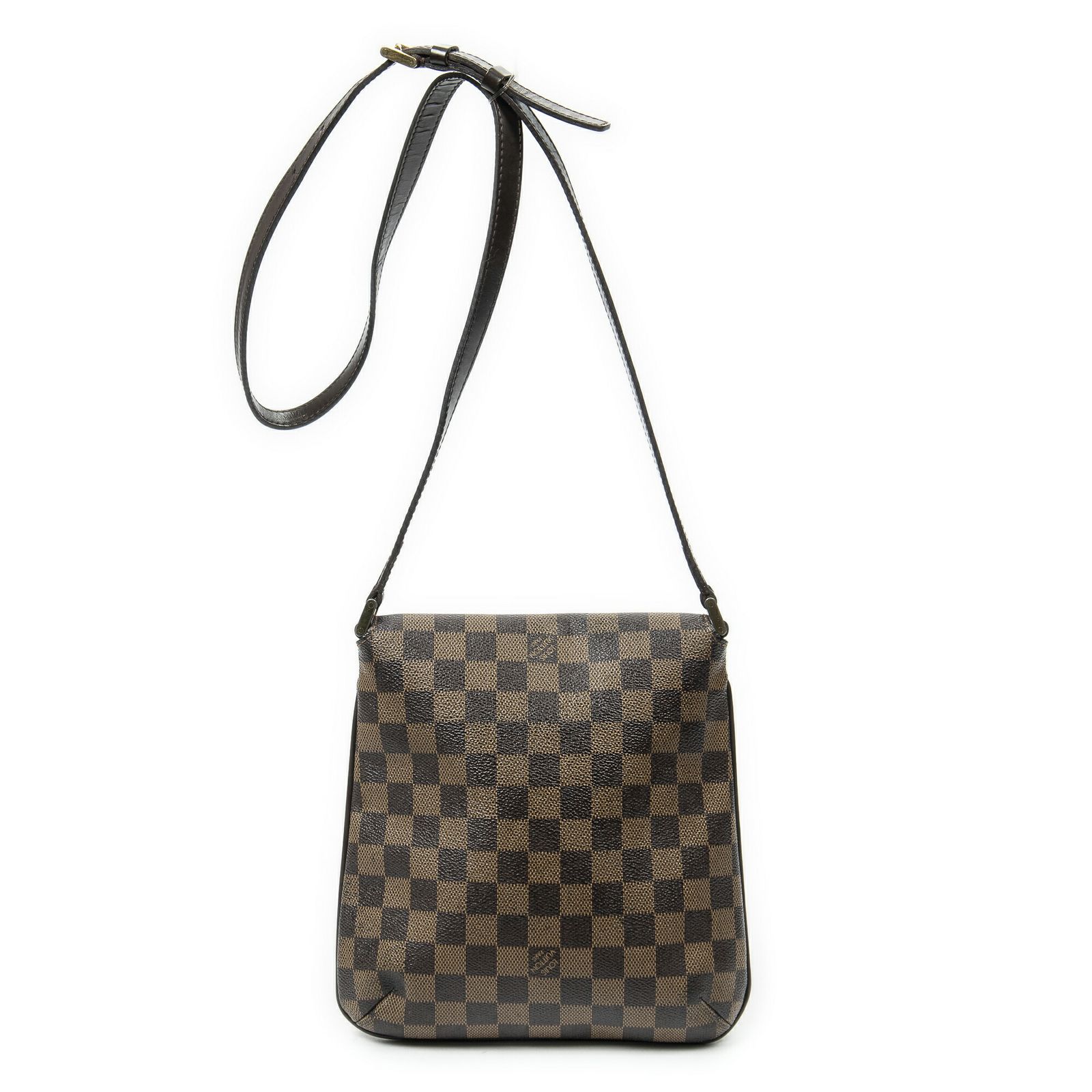 中古] LOUIS VUITTON ルイヴィトンミュゼットサルサ茶色ダミエ エベヌ