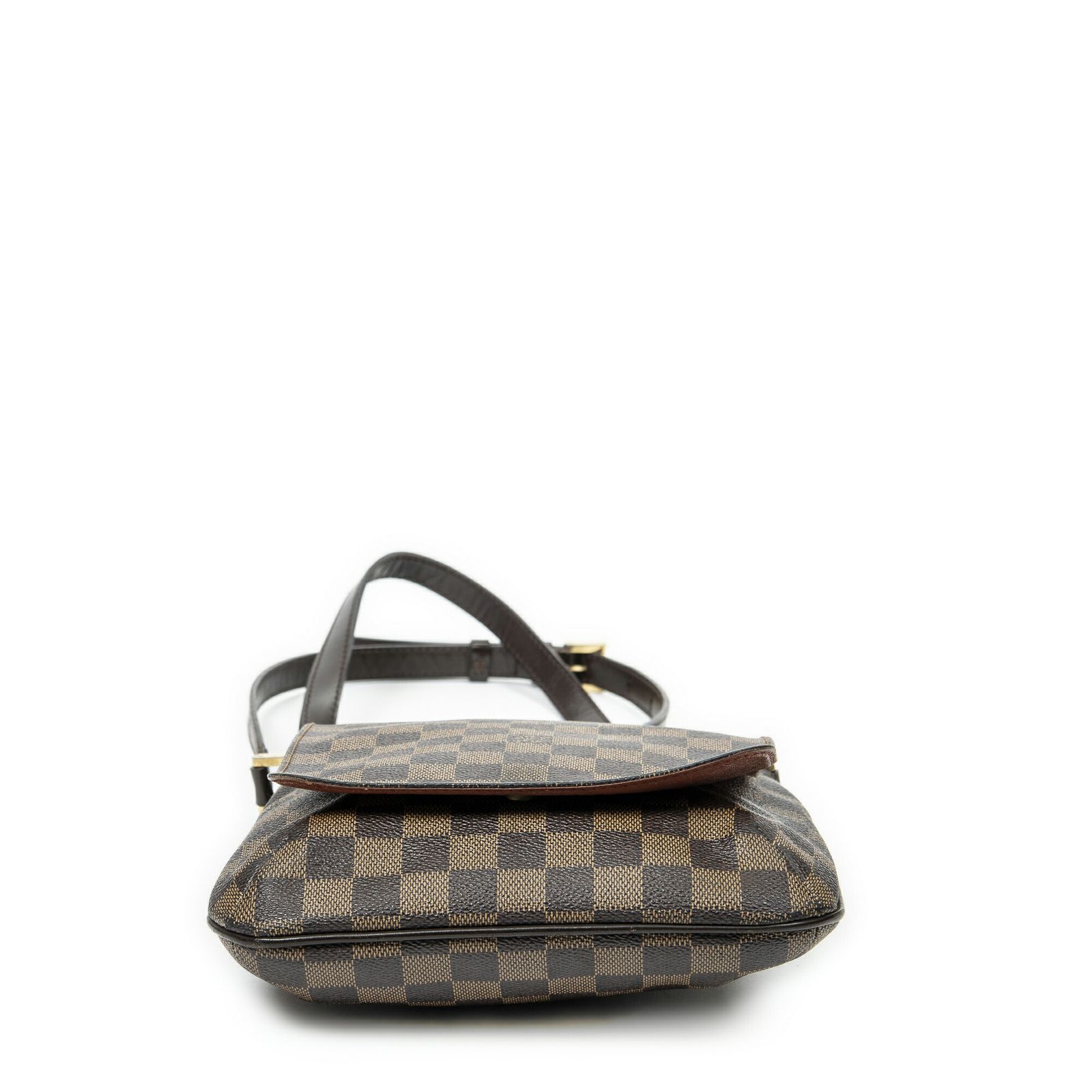 中古] LOUIS VUITTON ルイヴィトンミュゼットサルサ茶色ダミエ エベヌ