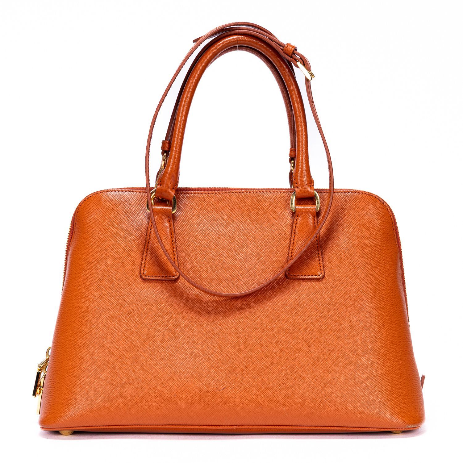 プラダガレリアオレンジサフィアーノレザーA