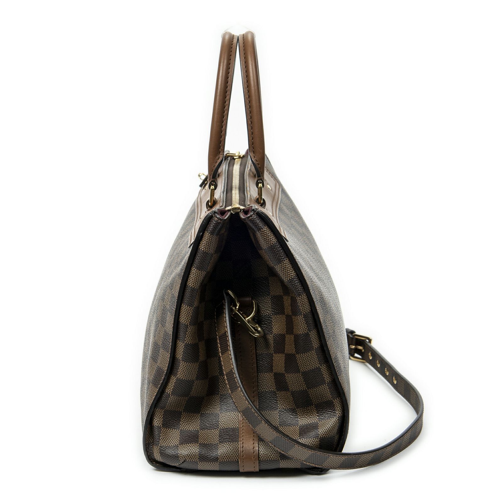 中古] LOUIS VUITTON ルイヴィトングリニッジ茶色ダミエ エベヌA