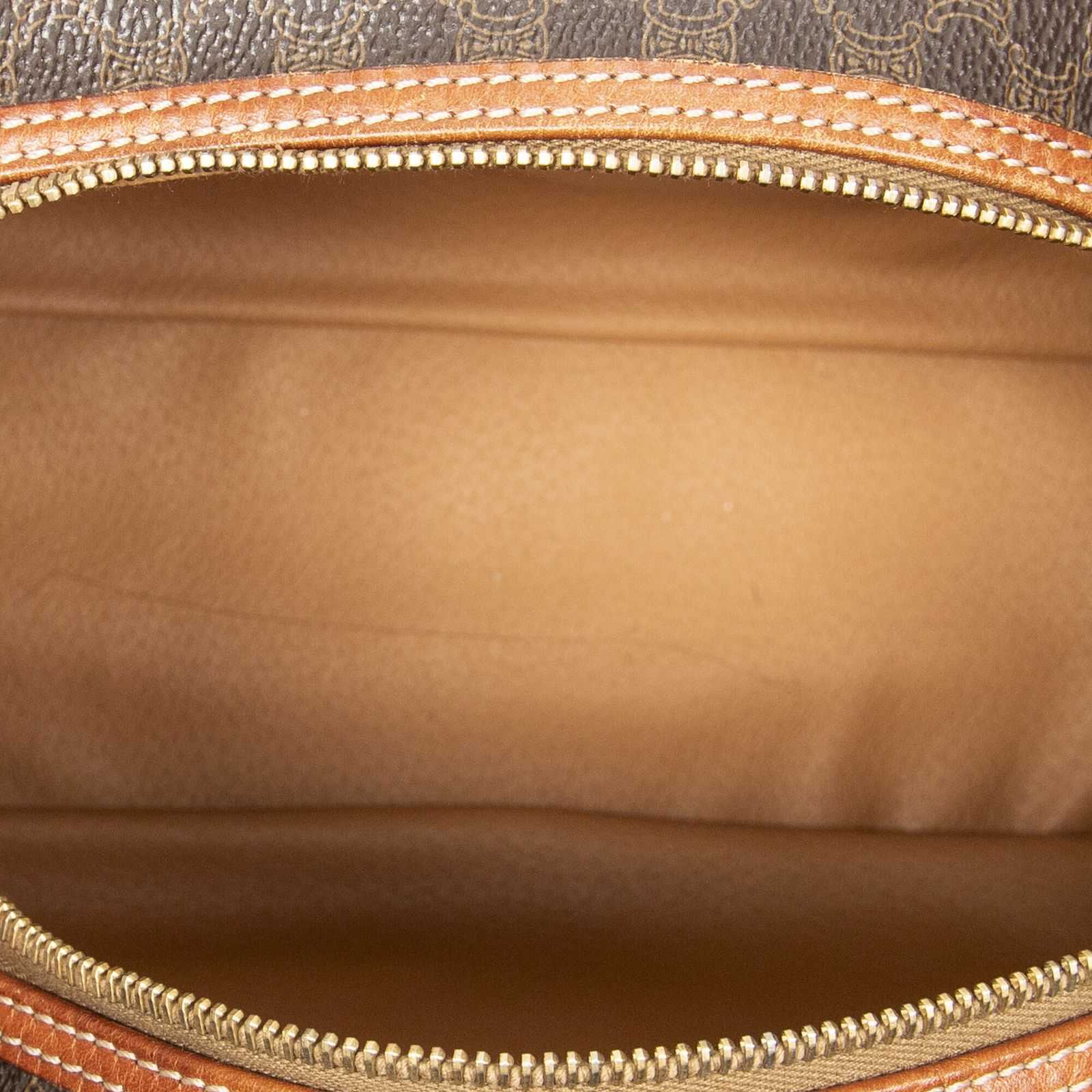 CELINE セリーヌドームボウラーバッグ茶色マカダムPVCキャンバスAB