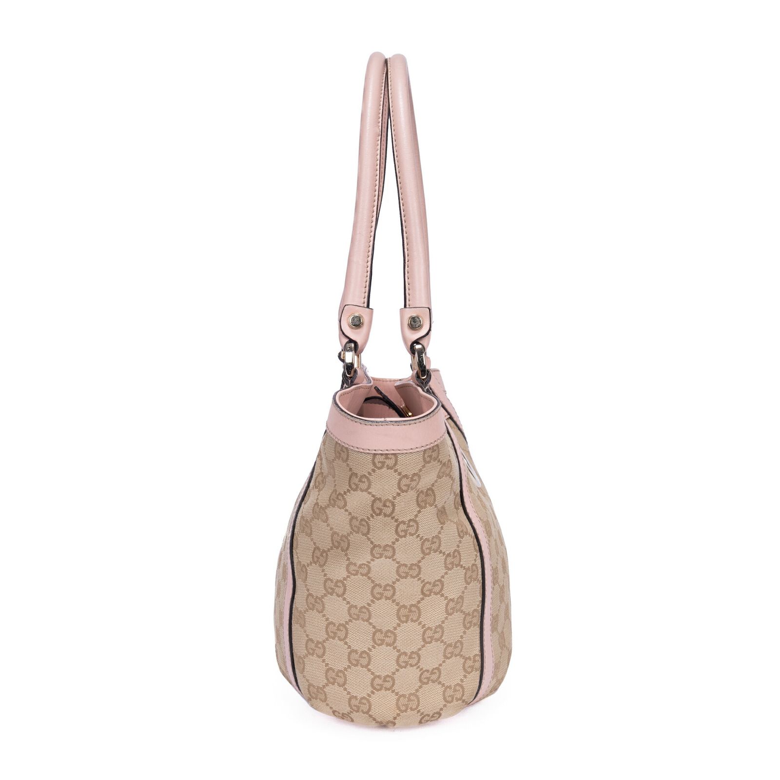 トートベージュ ピンクモノグラムキャンバスA