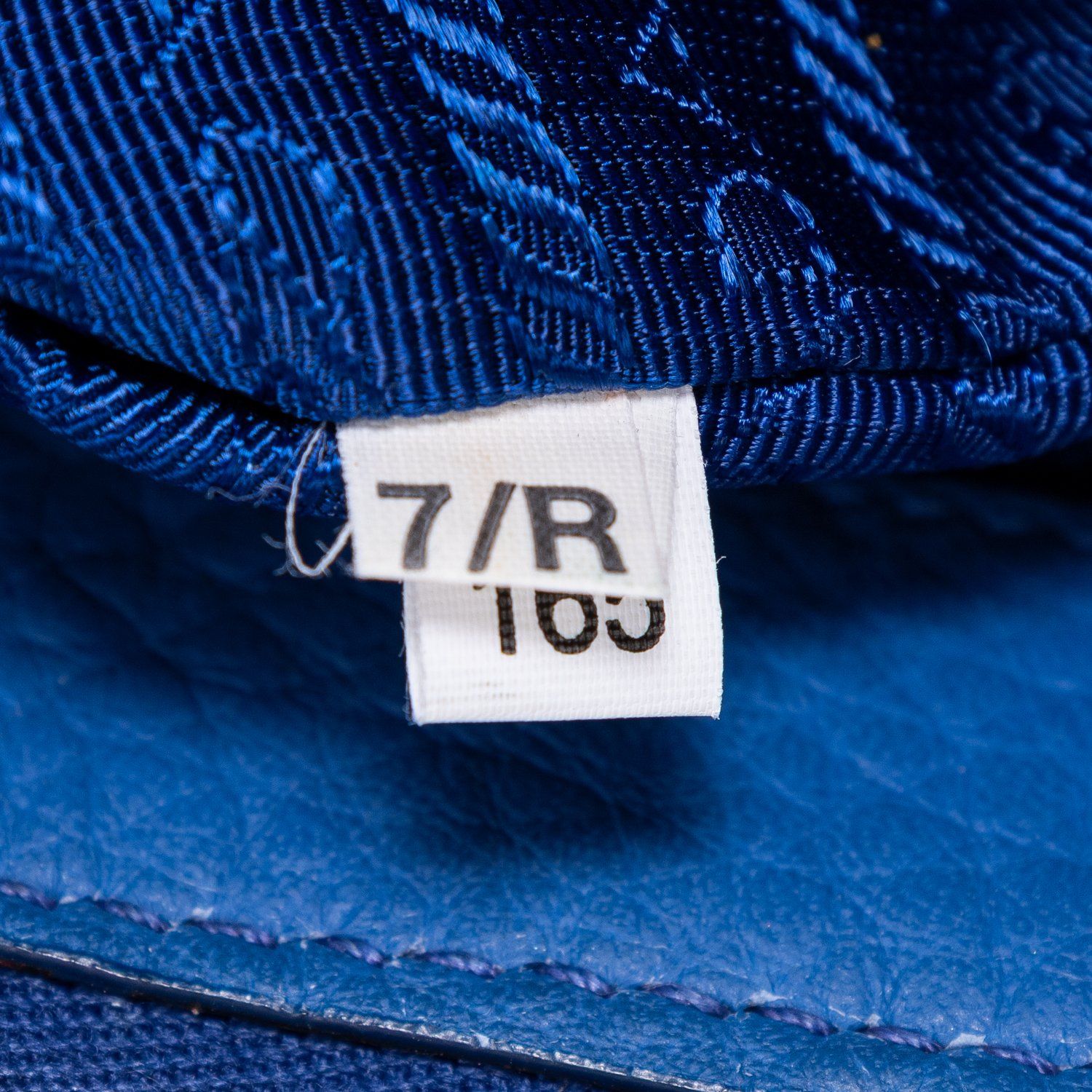 プラダサイドジップボストン青ヴィテッロ ラックスA