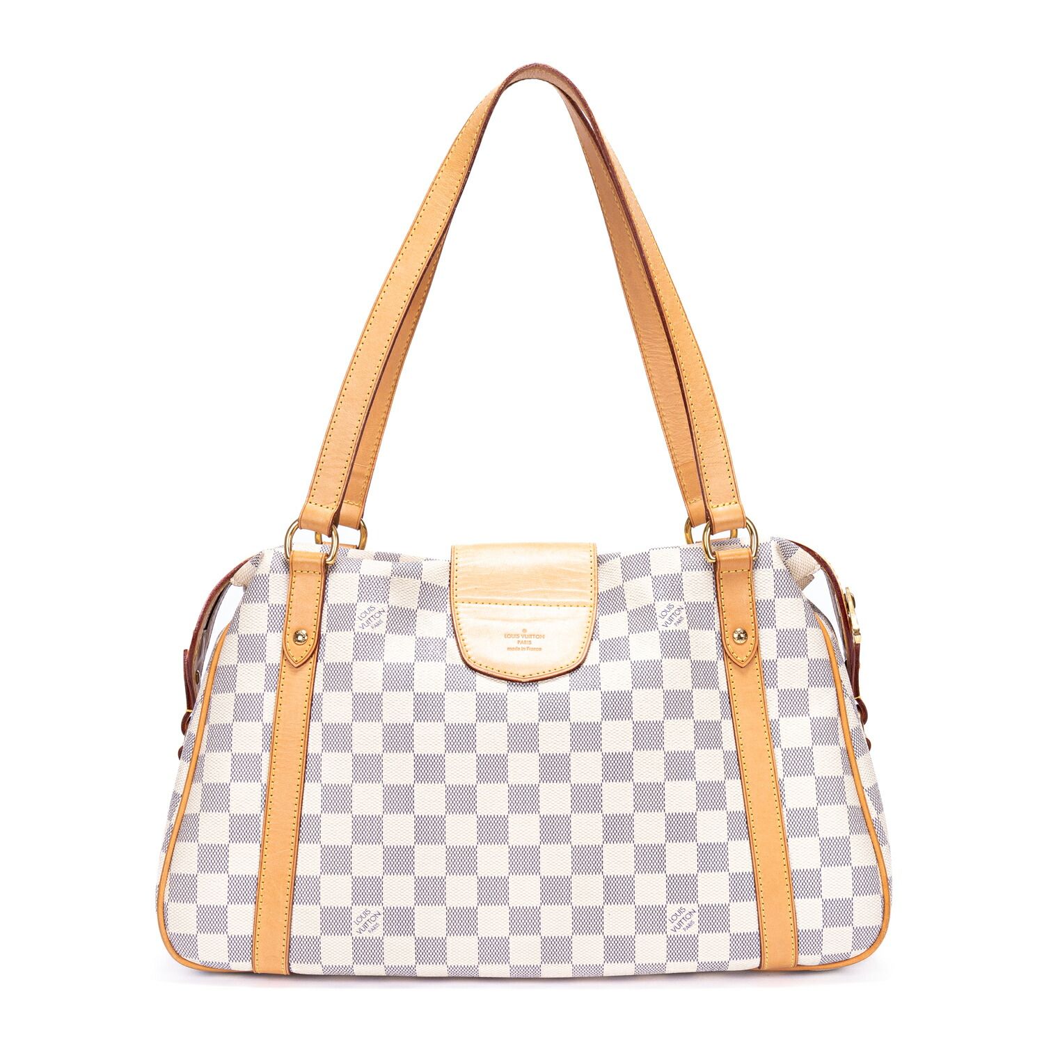 中古] LOUIS VUITTON ルイヴィトンストレーザ白ダミエ アズールA