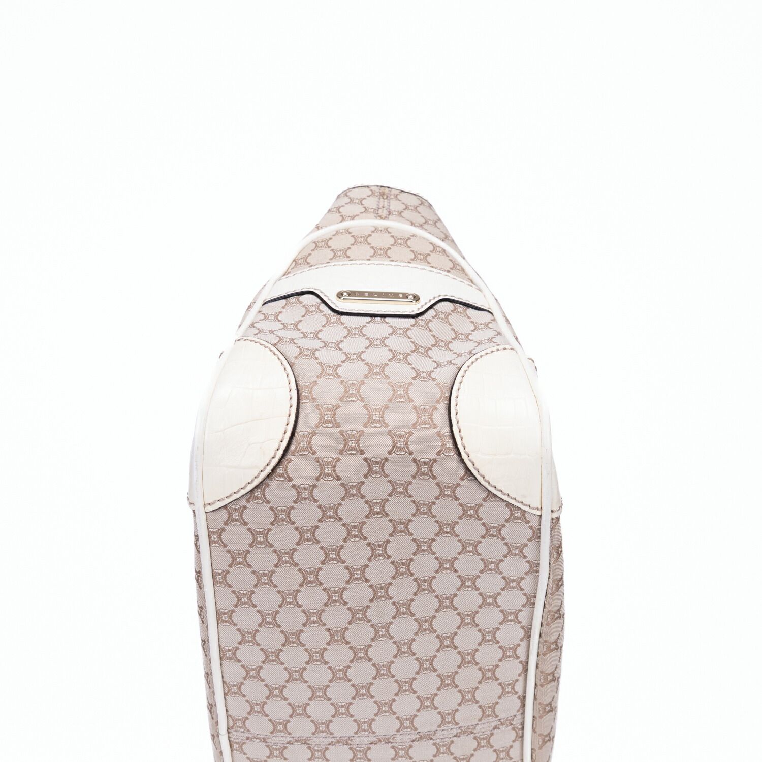 セリーヌブギーベージュ 白マカダムキャンバスA