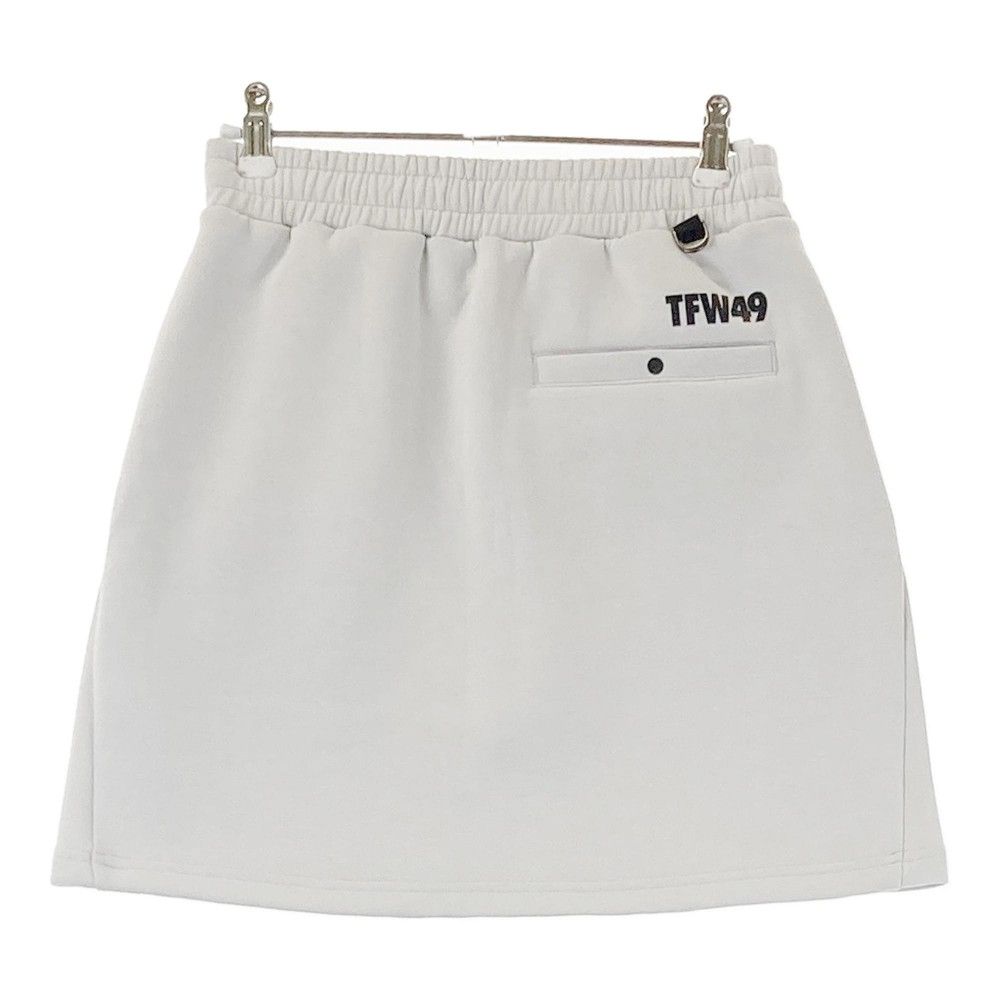 サイズ M TFW 49 ティーエフダブリューフォーティーナイン ダンボールニット ストレッチスカート グレー系 ゴルフウェア レディース ストスト