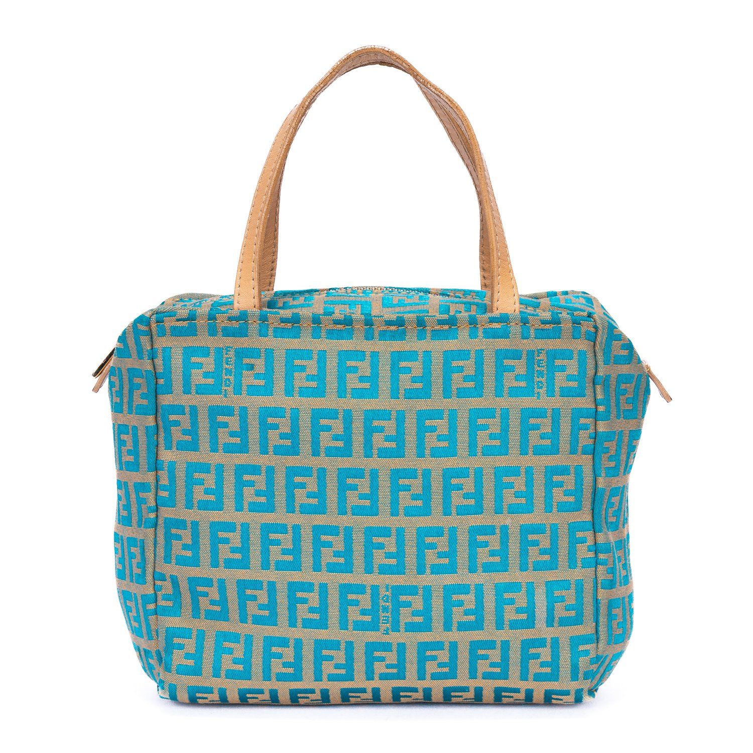 FENDI フェンディズッキーノ ミニベージュ ブルーズッキーノキャンバスA