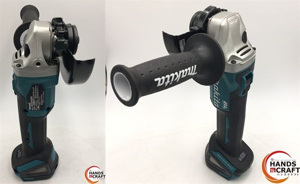 品 マキタ 18 V 125 mm 充電式ディスクグラインダ GA 504 D 研削砥石 A-48860 ロックナットレンチ 7820342 サイドグリップ付き