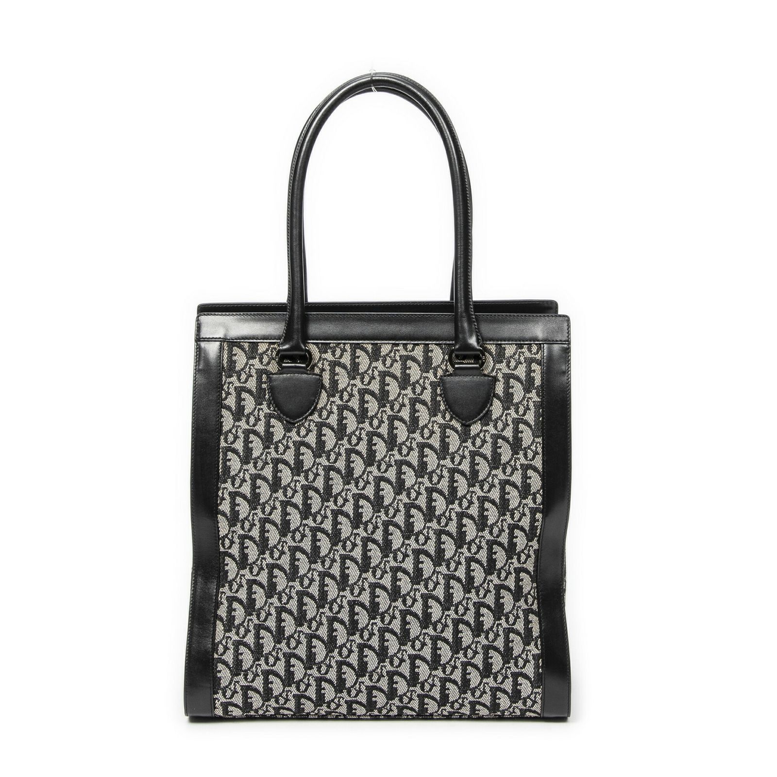 ディオールフロントポケットトールトートネイビー グレートロッター柄