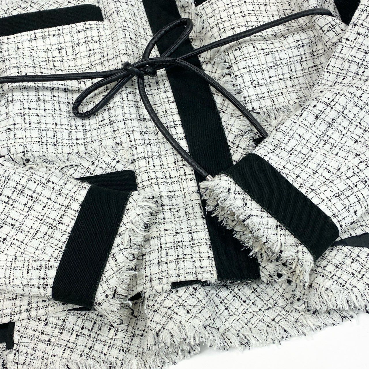 69L17 sacai サカイ 20SS Summer Tweed Jacket ツイードジャケット 異