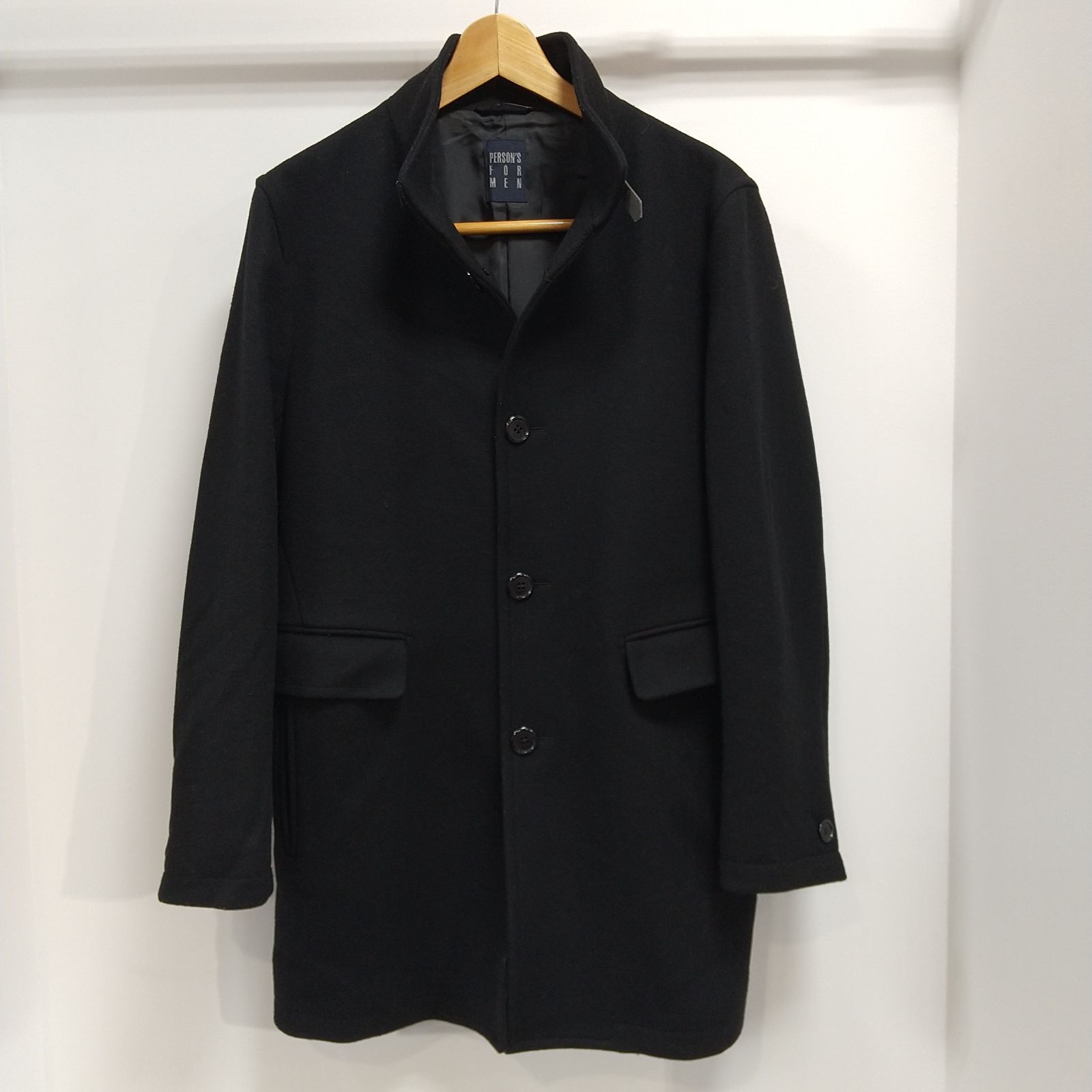 ks22◇MADISON AVENUE チェスターコート A6号(L~LL相当) ブラック