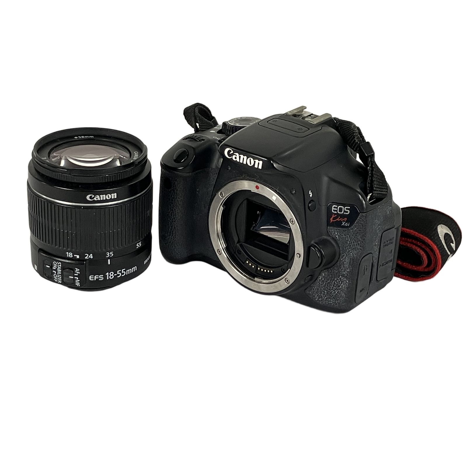 Canon EOS kiss X 6 i デジタル 一眼レフ カメラ EF-S 18-55 mm 3.5-5.6 IS II ズームレンズキット