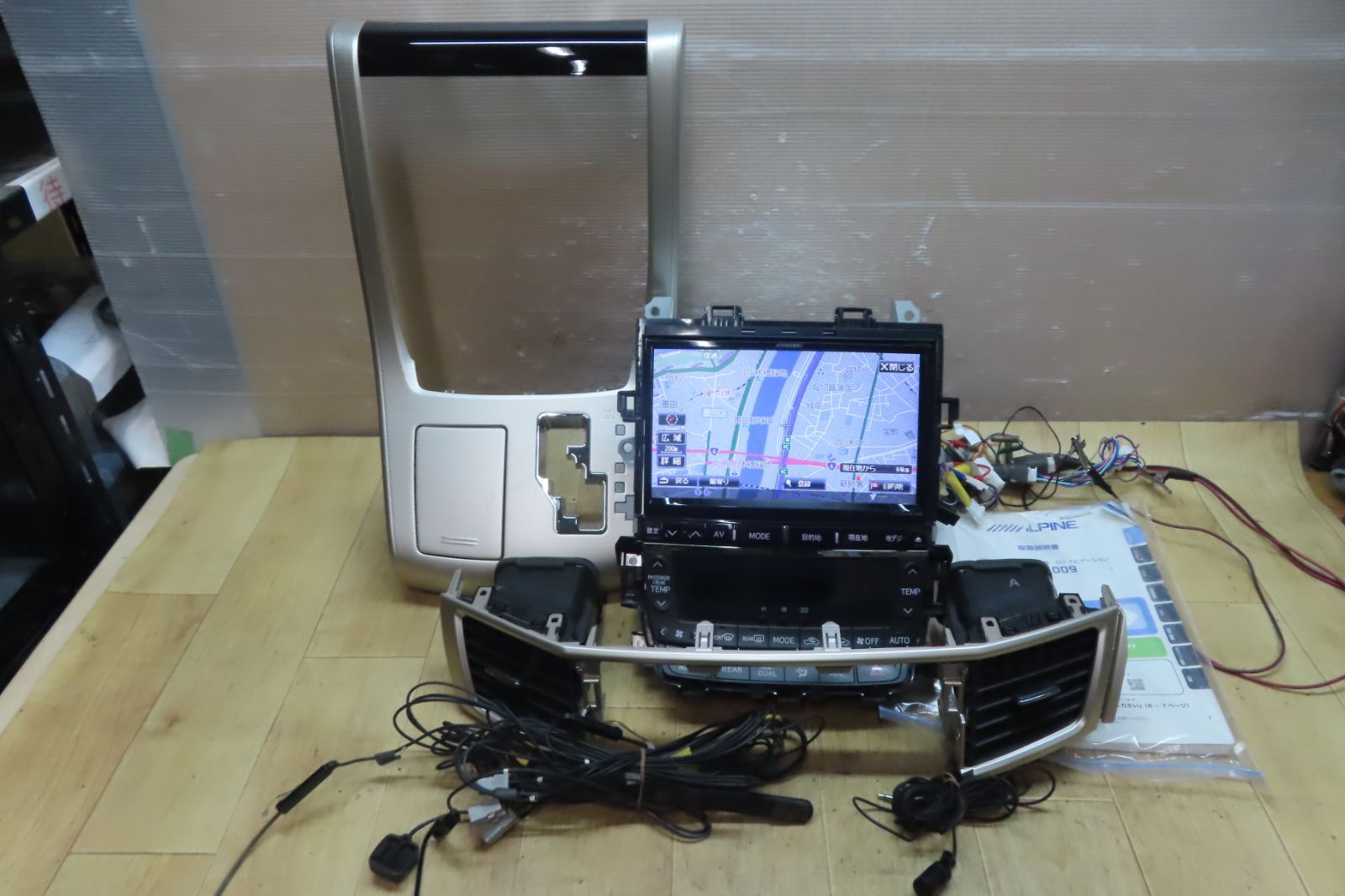 付 F 5061 アルファード ヴェルファイア 20系 VIE X 009 SDナビ 地図2014 フルセグ Bluetooth CD DVD ANH 20 W 25 GGH