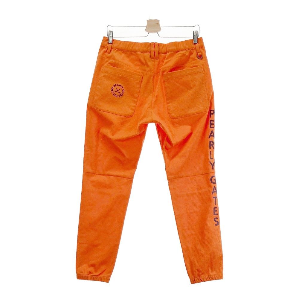 サイズ 4 PEARLY GATES パーリーゲイツ ジャガード ジョガーパンツ オレンジ系 ゴルフウェア メンズ ストスト