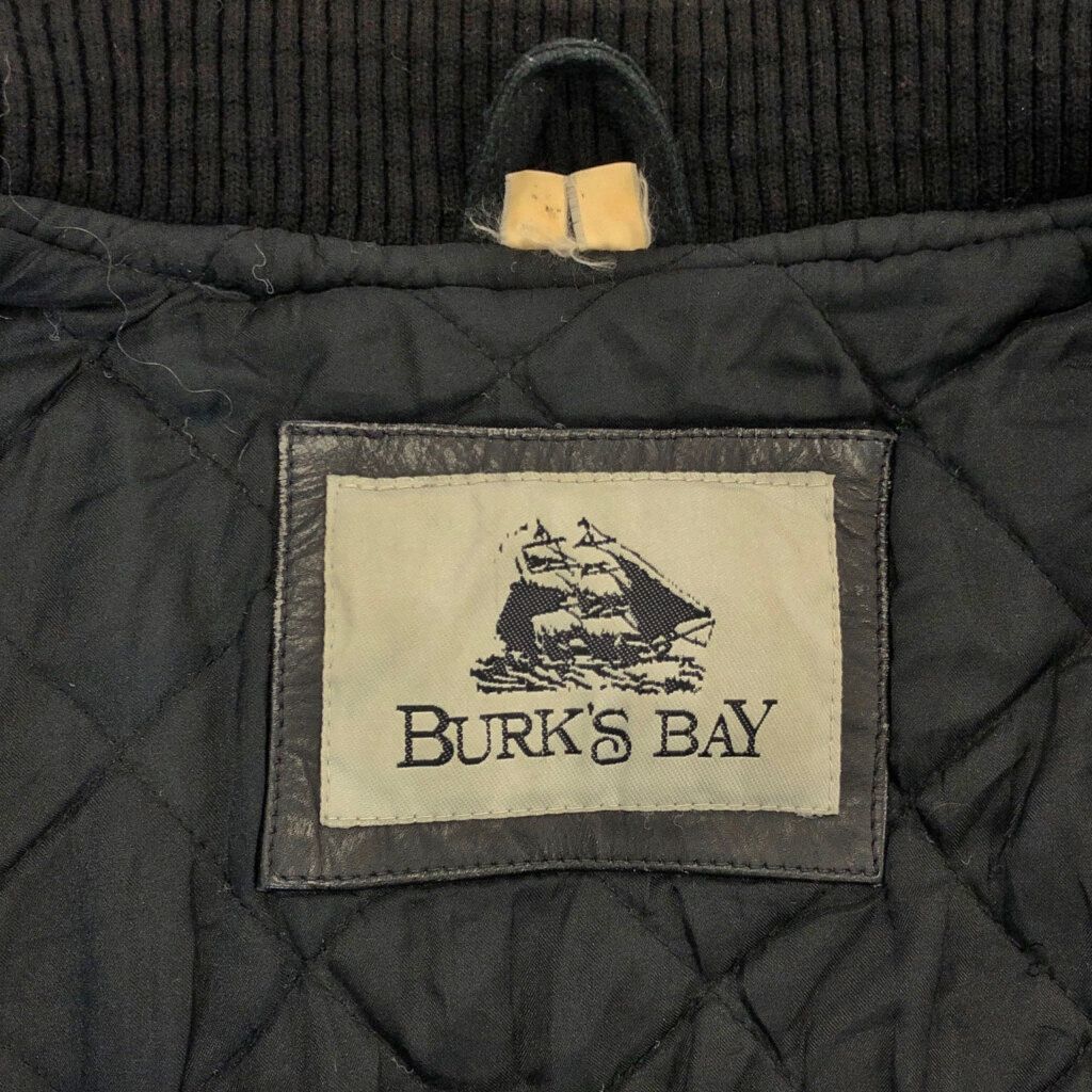 BURK'S BAY ブラック(メンズ 古着 ウール XXL スタジアムジャケット