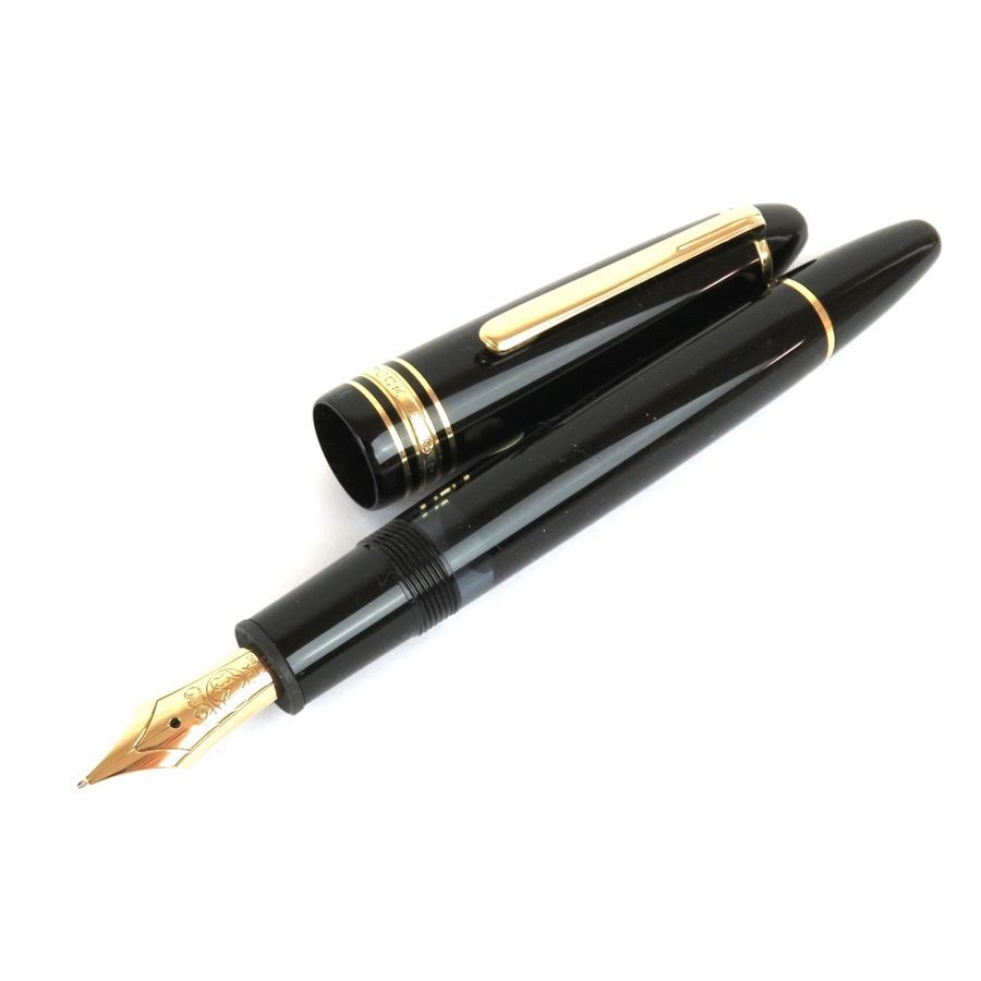 モンブラン 万年筆 マイスターシュテュック 146 4810 M 14金 ペン先 585 ケース付き ドイツ製 rk 9802