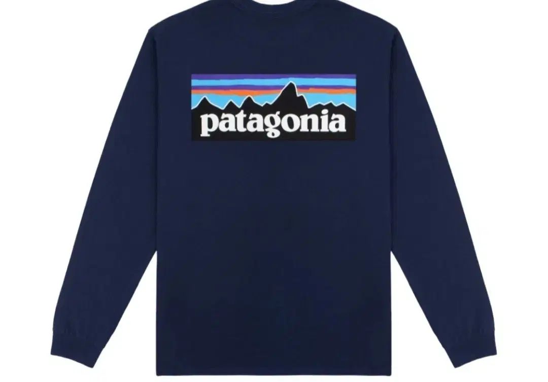 パタゴニア ネイビー 長袖Tシャツ
