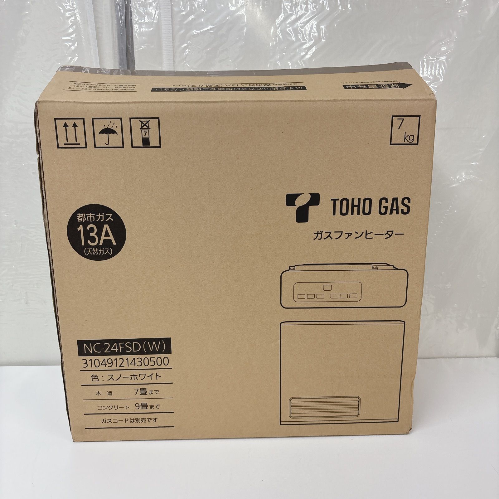 I587 🌈 未使用品！ NORITZ 都市ガスファンヒーター 7～9畳用 NC-24FSD