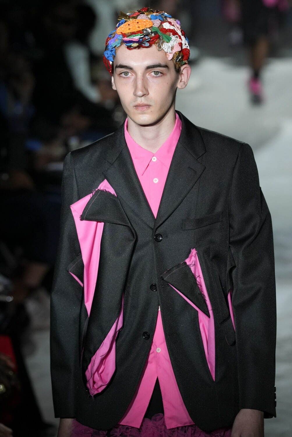 COMME des GARCONS HOMME PLUS 25ss エステルツイル フリルデザイン