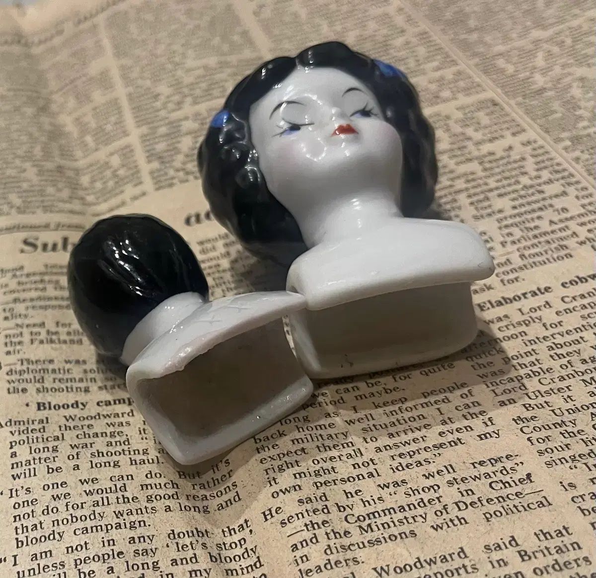 ヴィンテージ チャイナ ドール ヘッドドール 2set - メルカリ