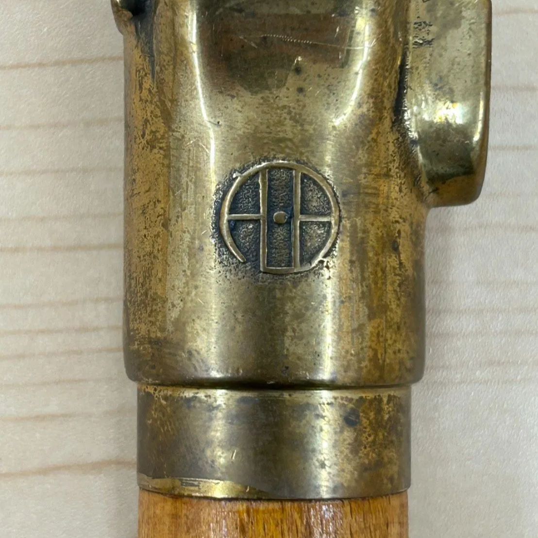 ◎【✨激レア✨】本物 国鉄 ブレーキハンドル 木製グリップ 握り 鉄道