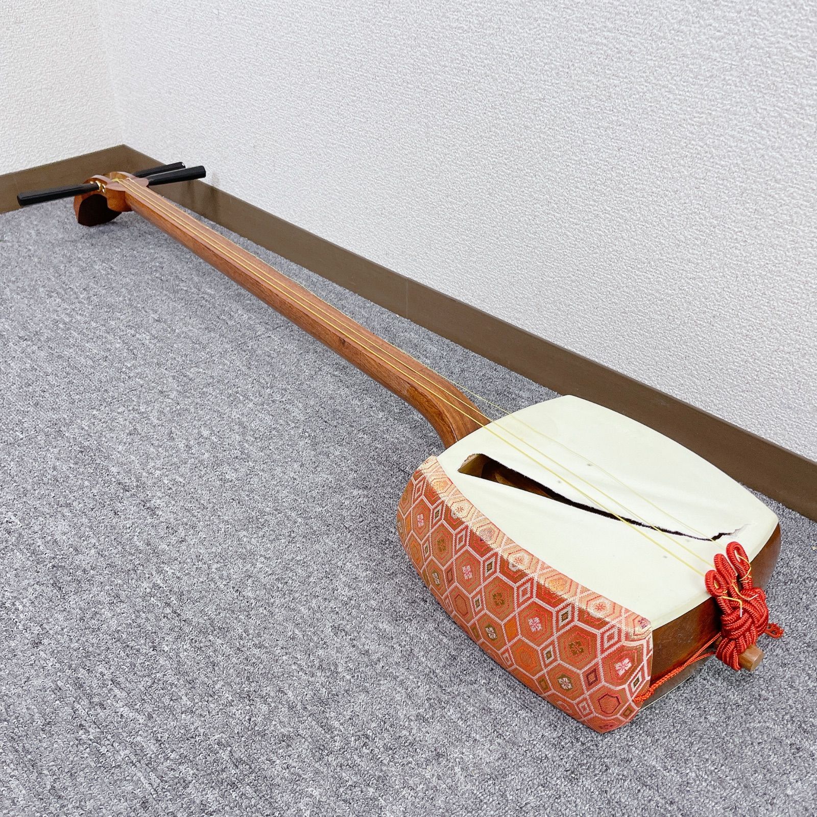 三味線 細棹 花梨 平溝 丸打胴 長唄 和楽器 - メルカリ