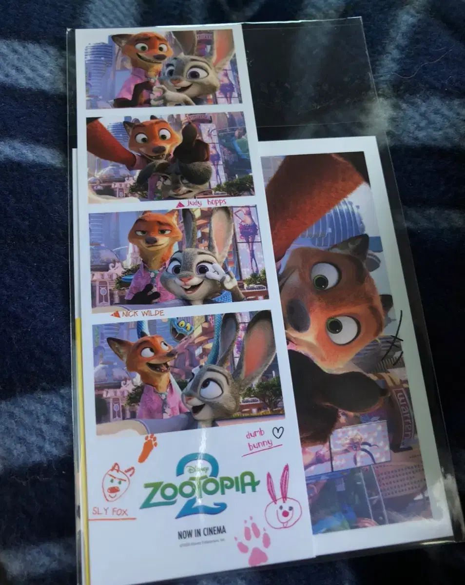 ズートピア2 4週目 LOTTE CINEMA 韓国映画館 ネカット写真 特典 未開封