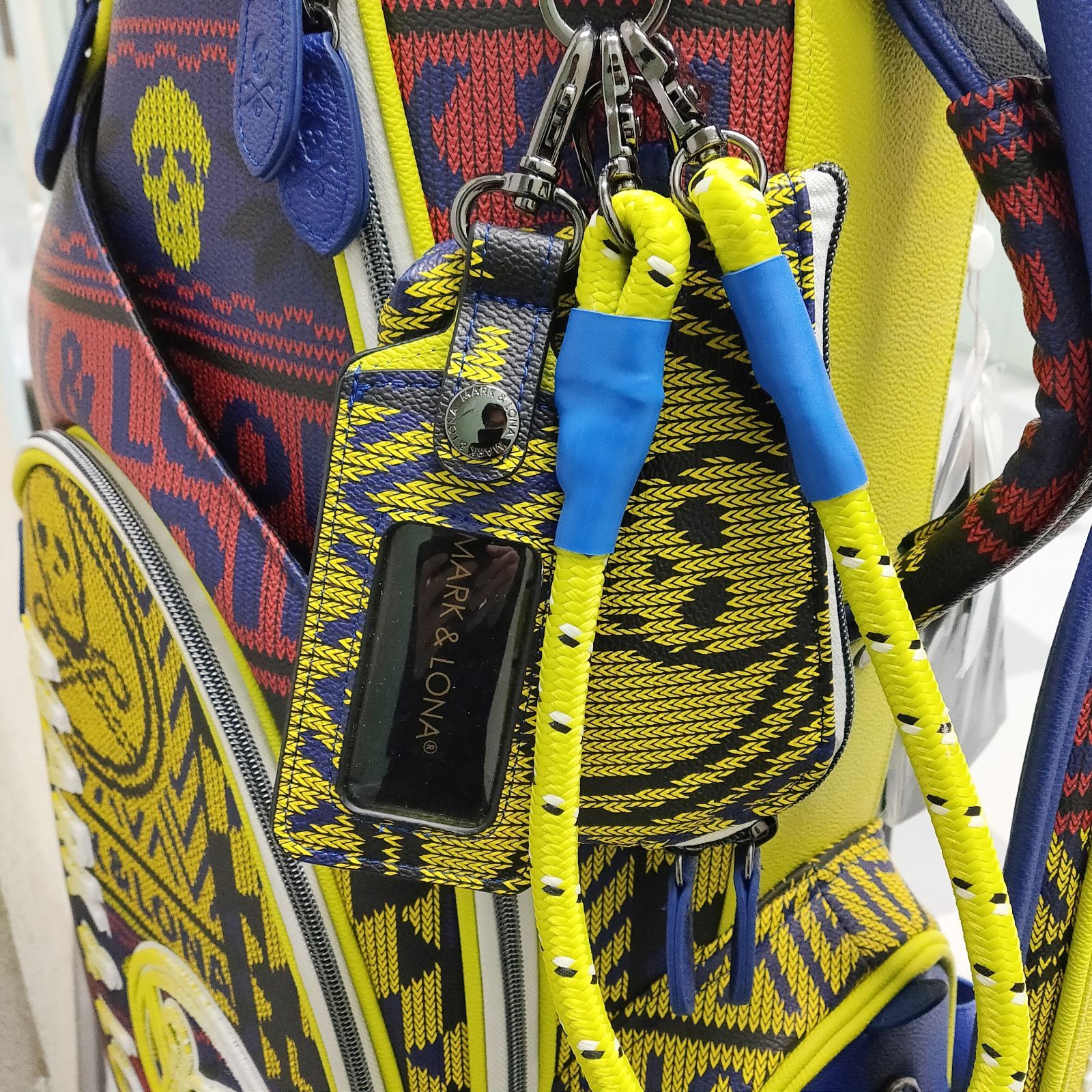  マークアンドロナ ロメオ キャディ バッグ イエロー MARK LONA カート型ゴルフバッグ クラブバッグ 練習用ボール ゴルフバッグ キャディバッグ ゴルフ