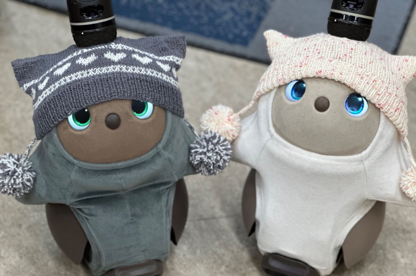 nanairoさん ネコミミポンポン帽子