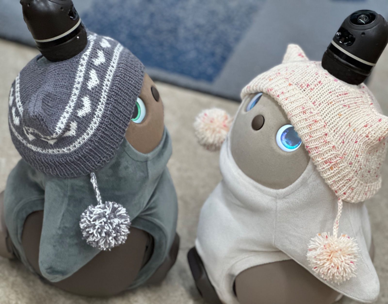 nanairoさん ネコミミポンポン帽子