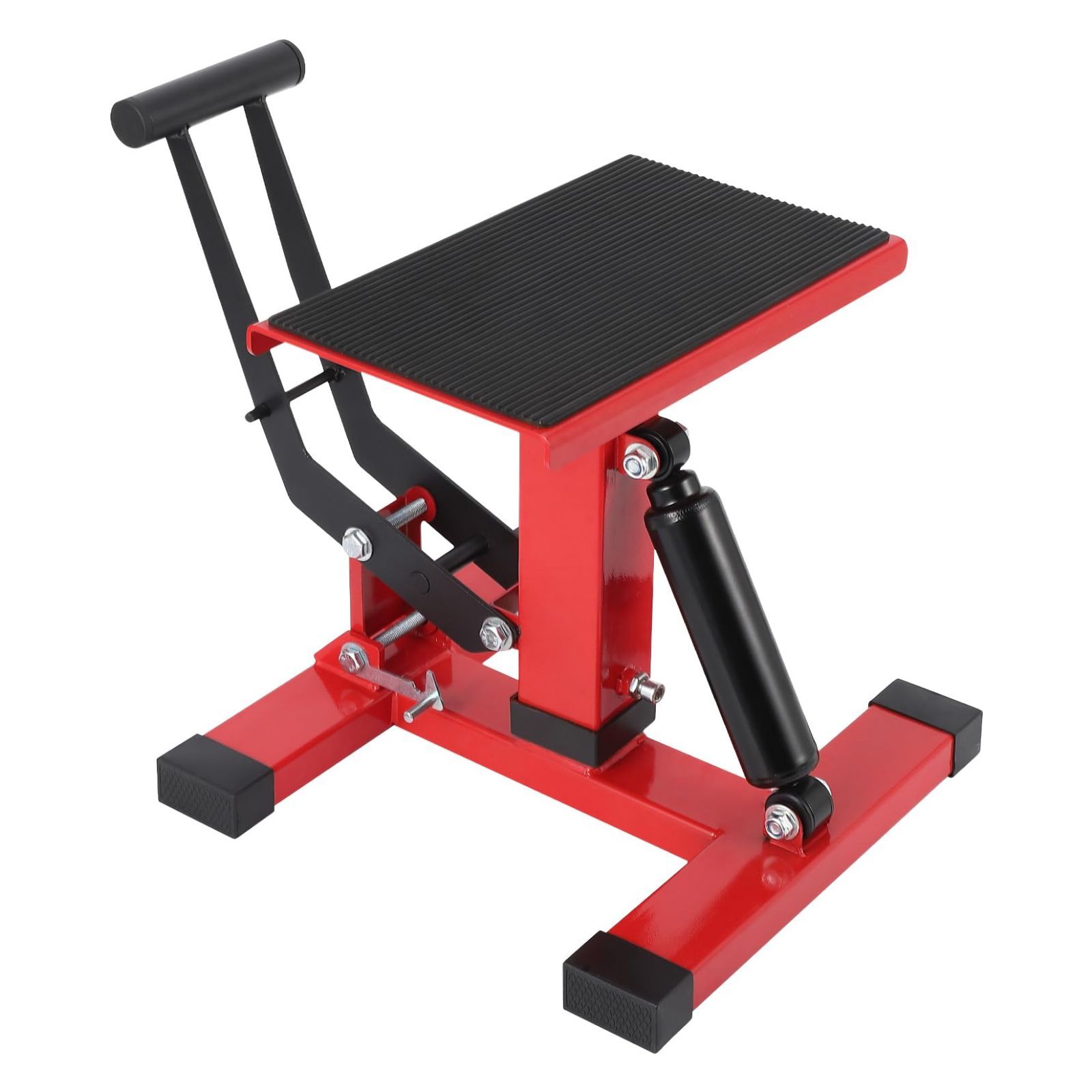 Garvee 油圧式自転車 バイクジャッキスタンド 耐荷重180 kg 高さ調節255～460 mm 高耐久 ゴムパッド付き 車のメンテナンスやタイヤ交換にも便利な機能付き