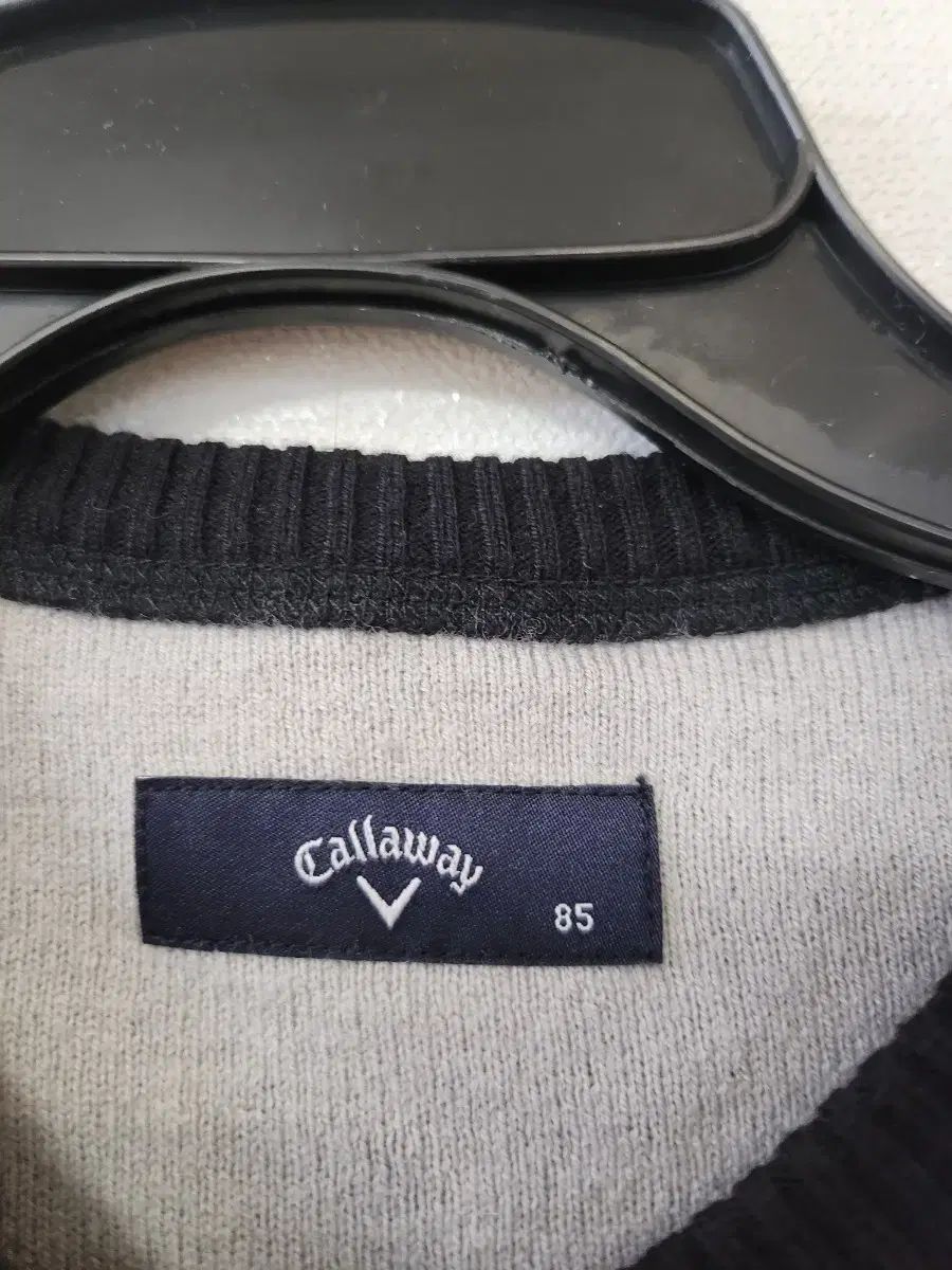 キャロウェイ ブラック Vネック ニット 85