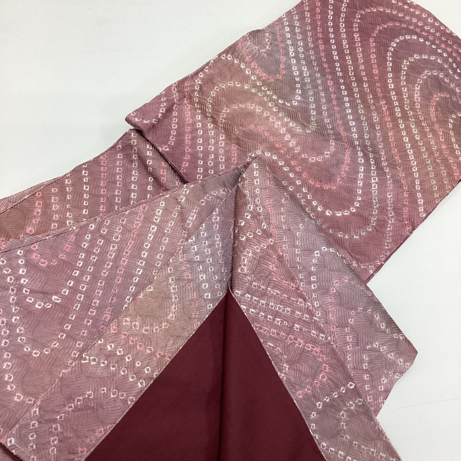 新品未使用 袷着物 絞り小紋 正絹 TL寸スリムサイズ R132 - メルカリ