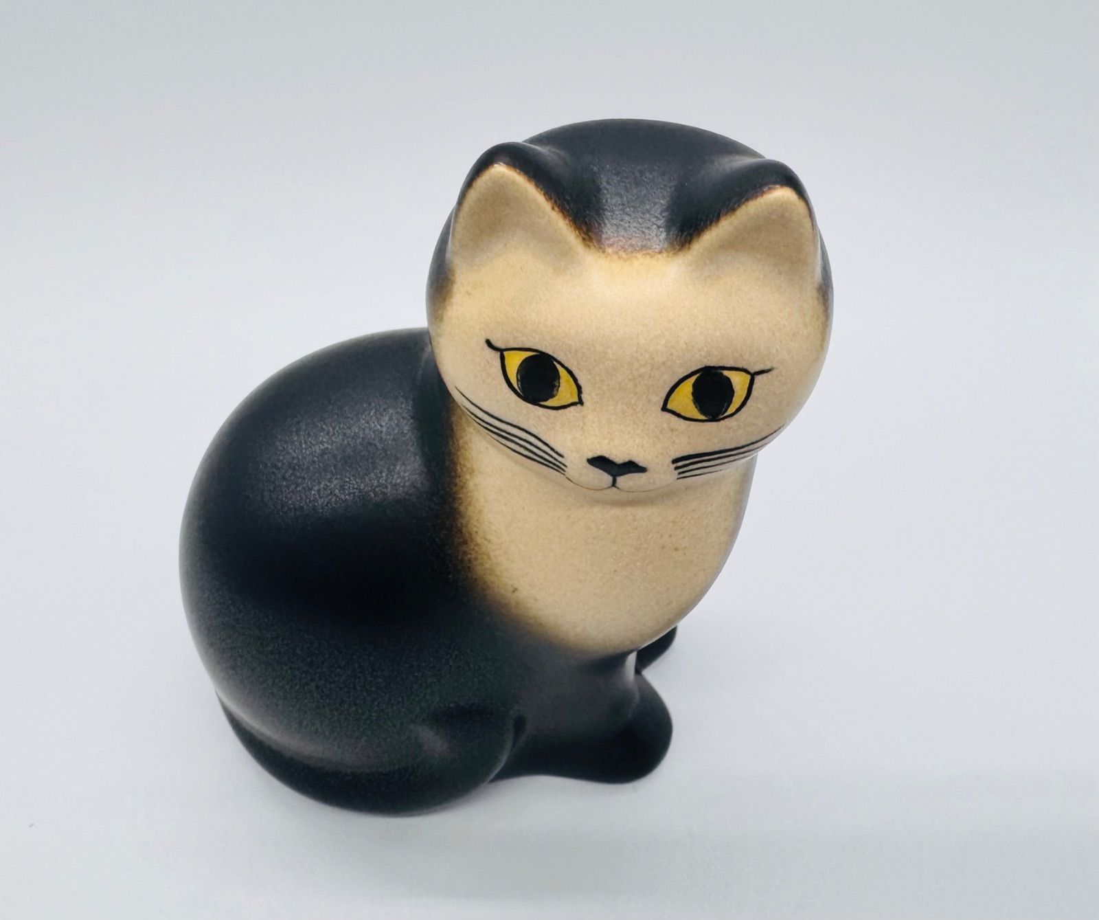 リサラーソン（Lisa Larson）キャットマンズ ミディアム 黒白猫【正規