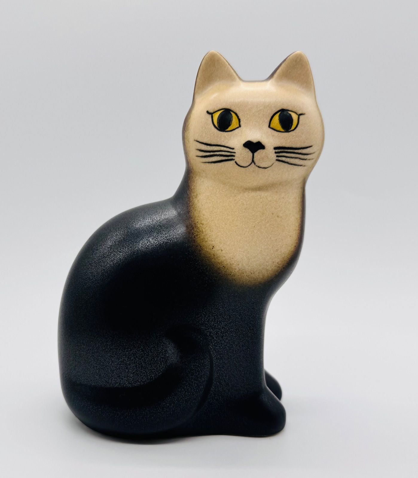 リサラーソン Lisa Larson キャットマンズ ミディアム 黒白猫 正規輸入品