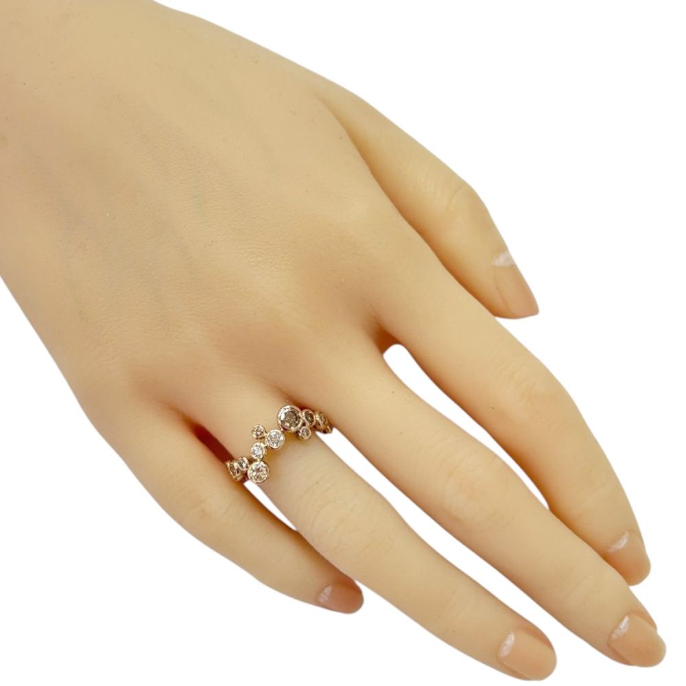 カシケイ ベゼル リング 指輪 11号 18金 K 18ゴールド ダイヤモンド レディース KASHIKEY