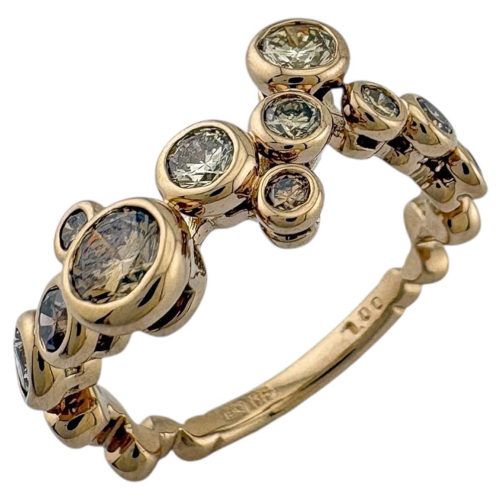 カシケイ ベゼル リング 指輪 11号 18金 K 18ゴールド ダイヤモンド レディース KASHIKEY