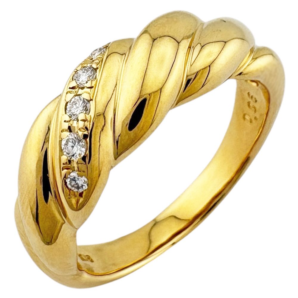 タサキ リング 指輪 13.5号 18金 K 18イエローゴールド ダイヤモンド レディース TASAKI