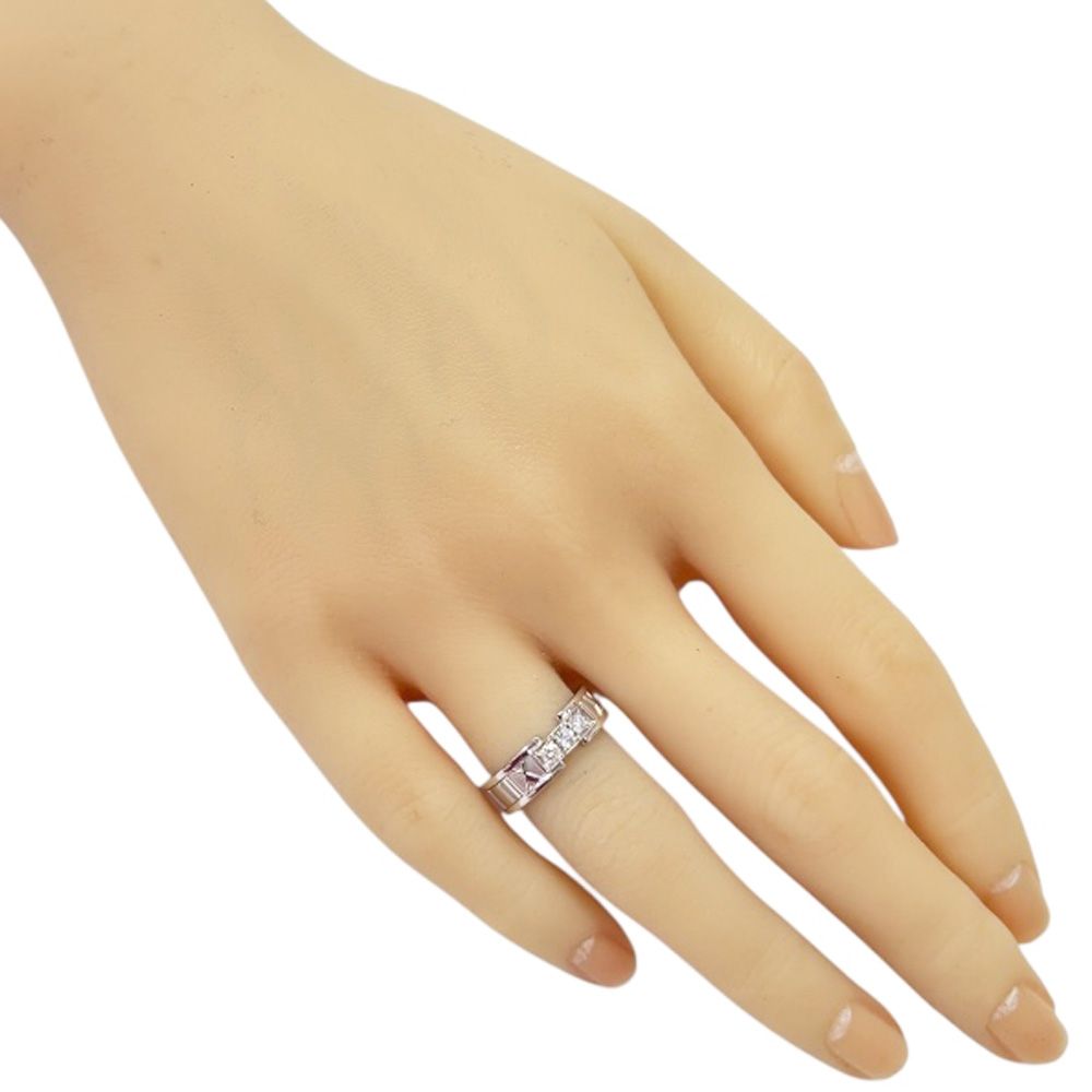 ティファニー アトラス リング 指輪 9号 18金 K 18ホワイトゴールド ダイヤモンド レディース TIFFANY-Co.