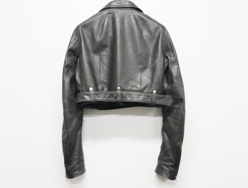 リックオウエンス RICK OWENS ルーク S ストゥージズ クロップ レザー