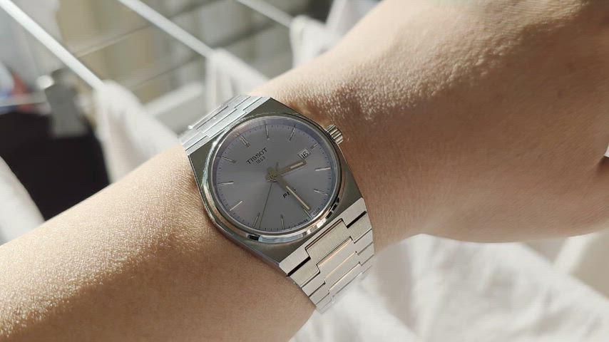 級 TISSOT ティソ PRX 35 mm クオーツ ライト アイス ブルー