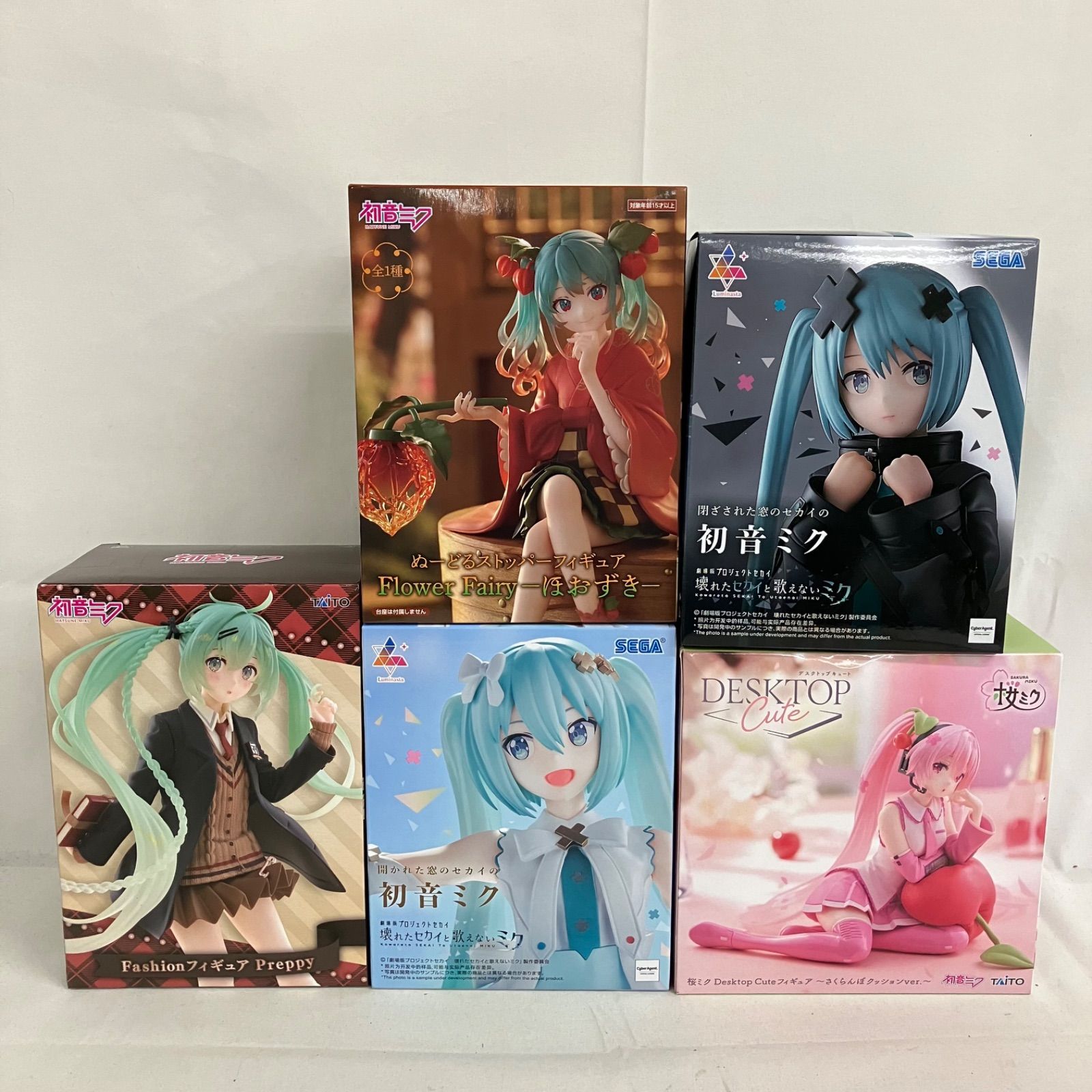 初音ミク　BPEV フィギュア19点まとめ売り 未開封 初音ミク フィギュア まとめ 5個セット SFQ429 c107 - メルカリ